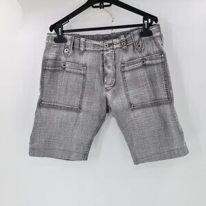 Y2K Vintage Diesel Denim Shorts Mens 32 10.5 Button Fly distressed big pockets